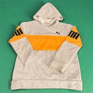 Puma Gray and Orange Hoodie Youth XL 18–20